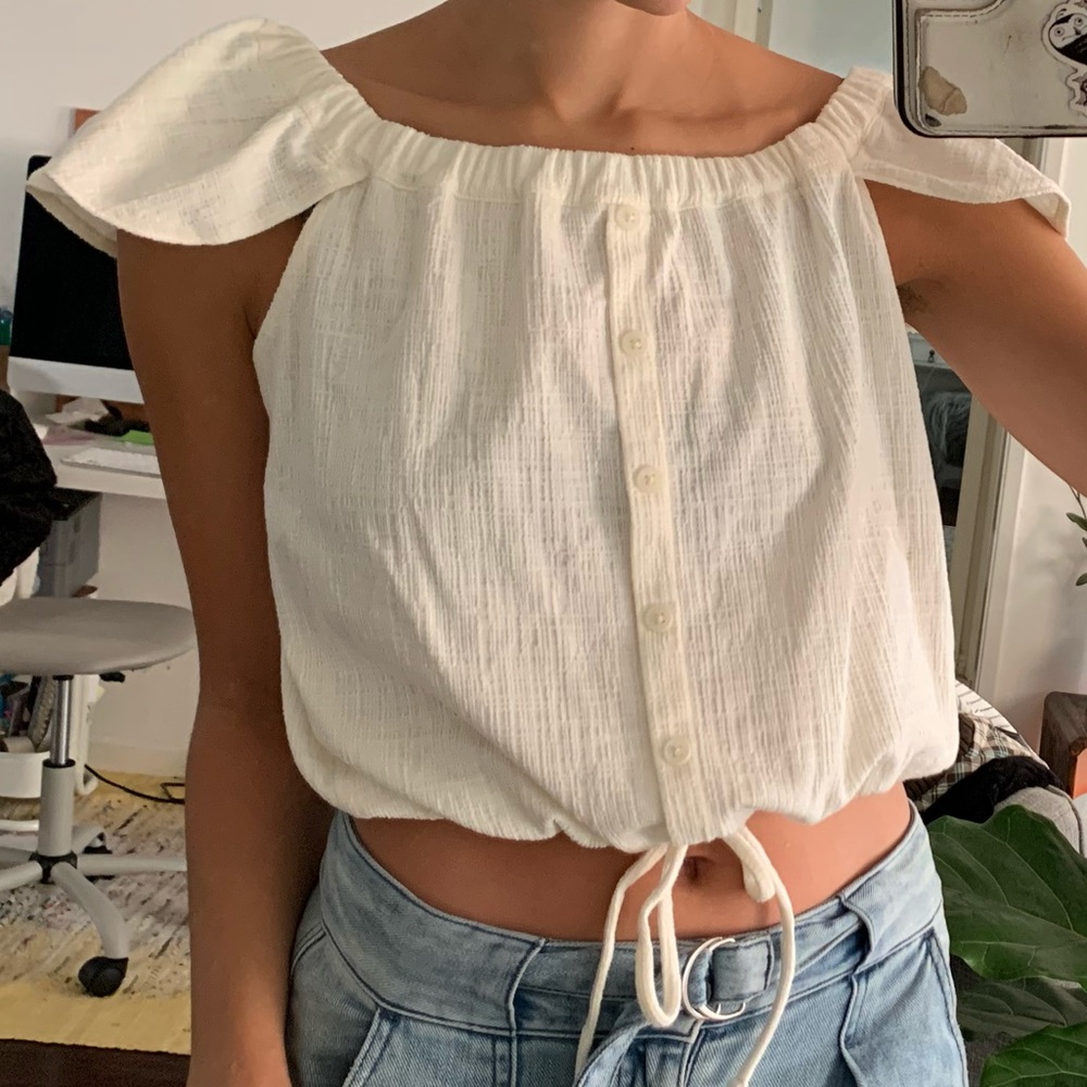 Madewell cream top